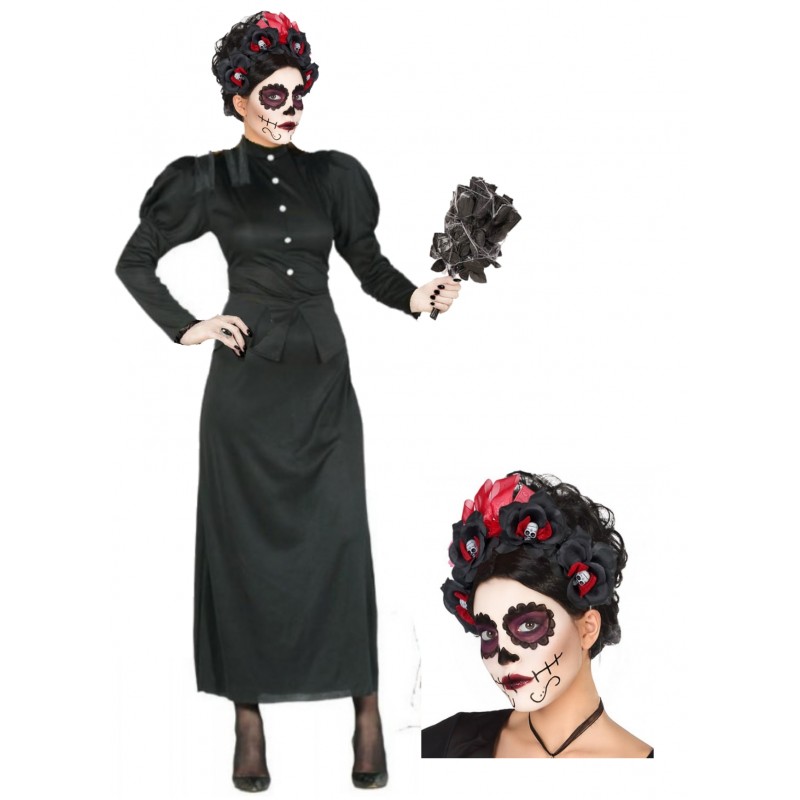 Comprar Disfraz De Catrina Viuda Disfraces Halloween Mujer